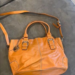 Michael Kors camel leather tote